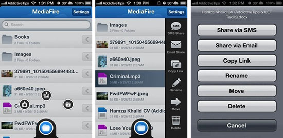 Mediafire phát hành ứng dụng trên iPhone