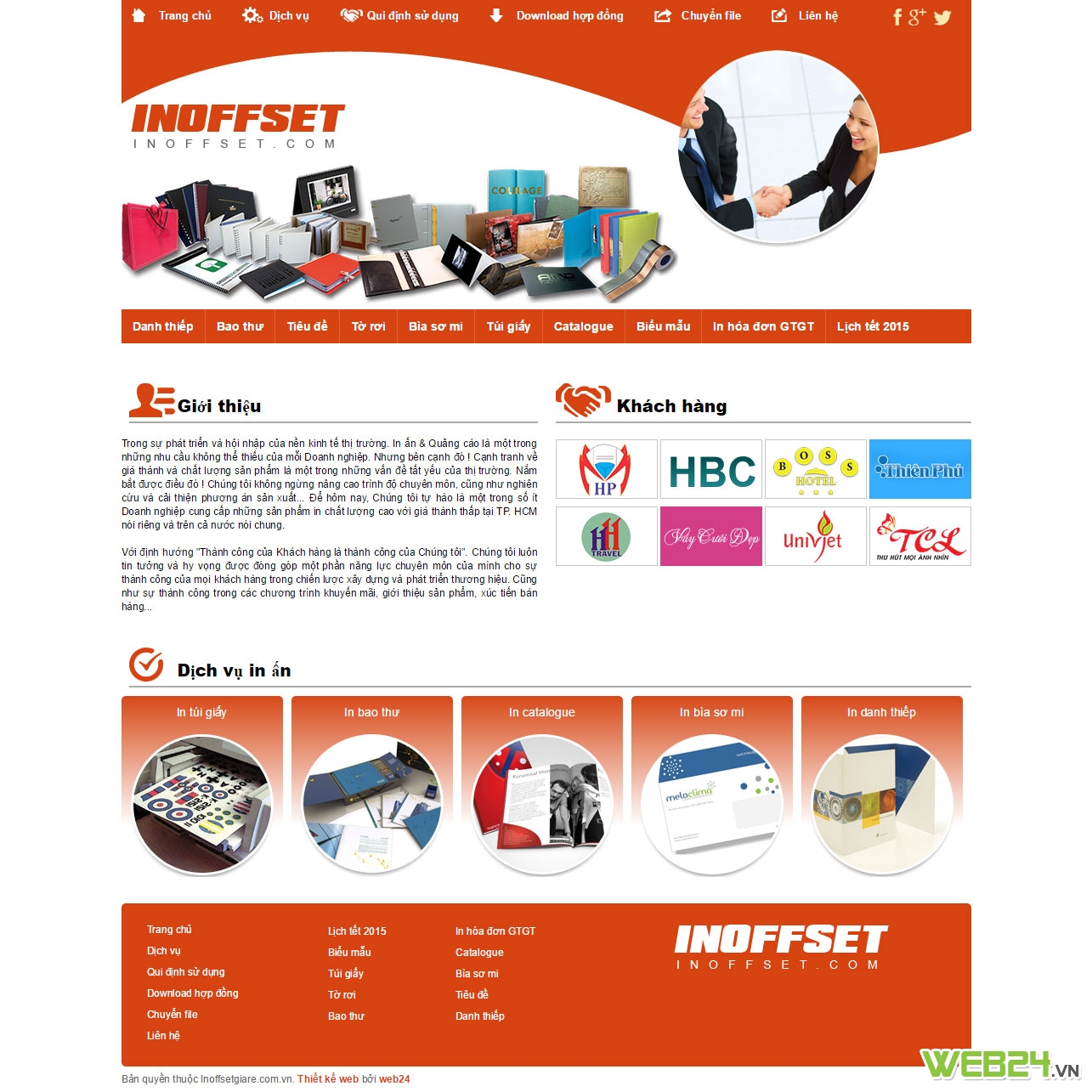 Thiết kế web In Offset giá rẻ
