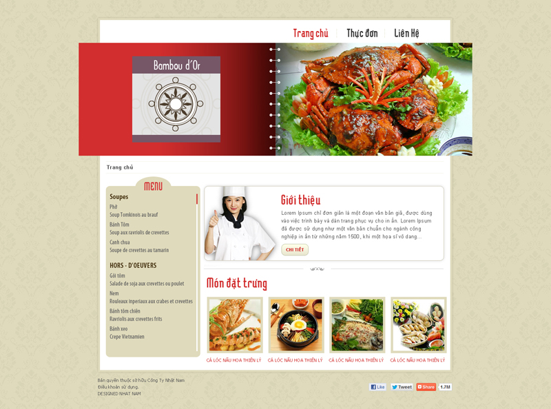 Website Nhà hàng