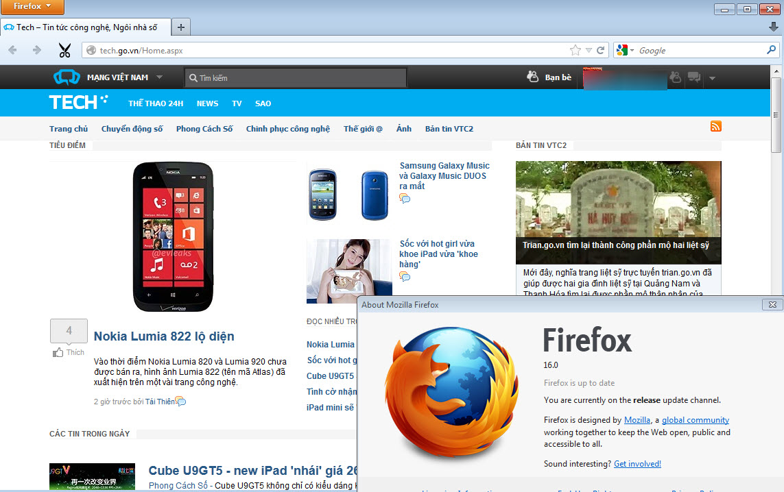 Firefox 16.0 vừa ra đã dính lỗi bảo mật nghiêm trọng