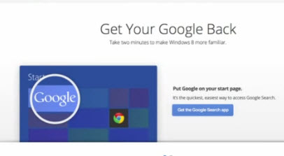 Google ra Chrome và Search cho Windows 8