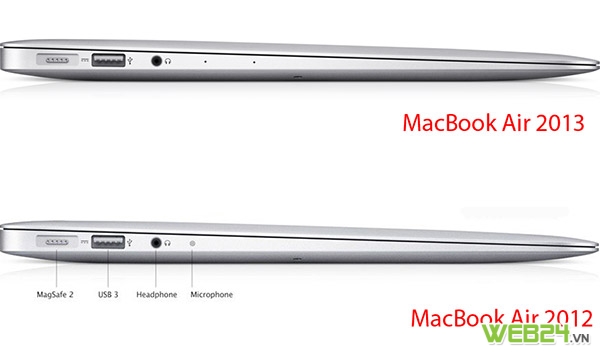 cach phan biet macbook air, cách phân biệt macbook air