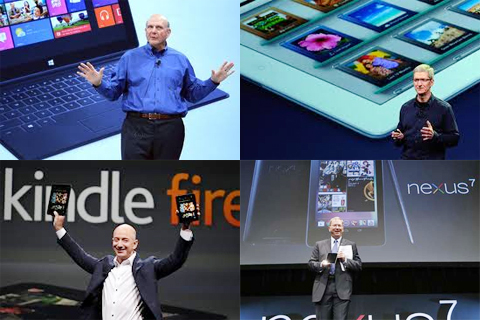 Apple, Google, Microsoft và Amazon, cuộc cạnh tranh không hồi kết trong thị trường tablet