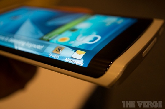 Samsung, smartphone, màn hình dẻo, CES 2013, công nghệ, Samsung Keynote, màn hình bẻ cong